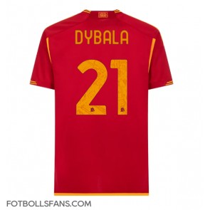 AS Roma Paulo Dybala #21 Replika Hemmatröja 2023-24 Kortärmad